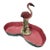 Mid Century Pink and Green Flamingo Ceramic Figurine in Flamingo Pool Tray. For Sale