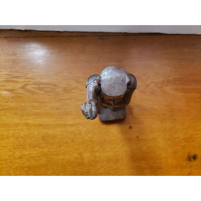 1960s 1968 Handmade Wooden Matador Figurine For Sale - Image 5 of 6