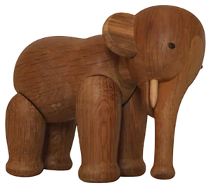 Oak Elephant Toy by Kay Bojesen, 1950s, Denmark