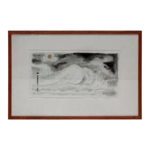 Tom De Gruyl Pastel and Charcoal on Paper Original Framed Artwork