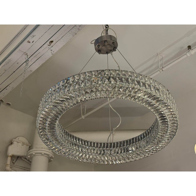 Glass Restoration Hardware Spiridon Ring Chandelier For Sale - Image 7 of 13