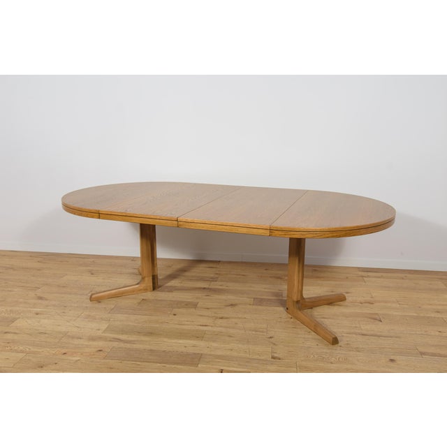 Mid-Century Round Extendable Oak Dining Table by Farstrup Møbler, Denmark, 1970s For Sale - Image 9 of 18