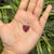 Whimsical Ruby Strawberry Pendant 2.55ct in 14k Yellow Gold With Pave Diamonds For Sale - Image 9 of 16