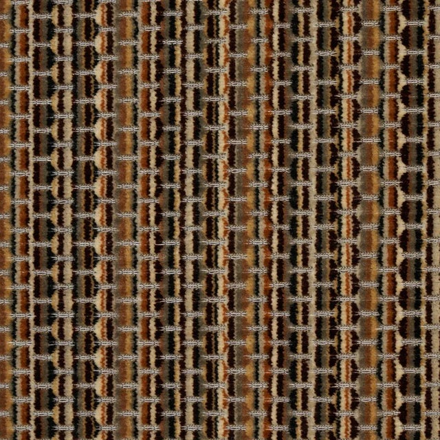 Mid-Century Modern SAMPLE - Schumacher Downtown Velvet Fabric In Sepia For Sale - Image 3 of 3