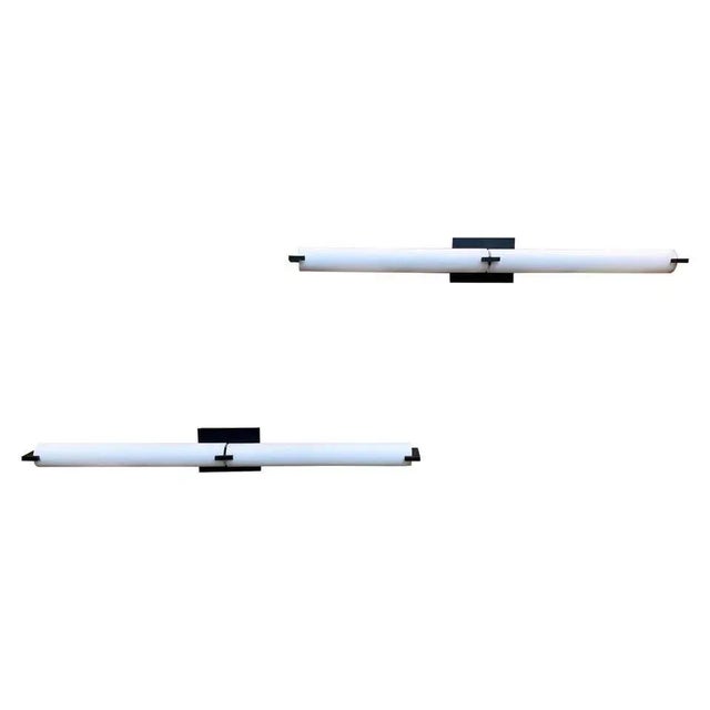 1990s Modernist Glass Tube Sconces - a Pair For Sale - Image 11 of 11