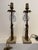 Metal Antique Figural Lady Table Lamps – Pair of Cast Metal & Stone Bases For Sale - Image 7 of 7