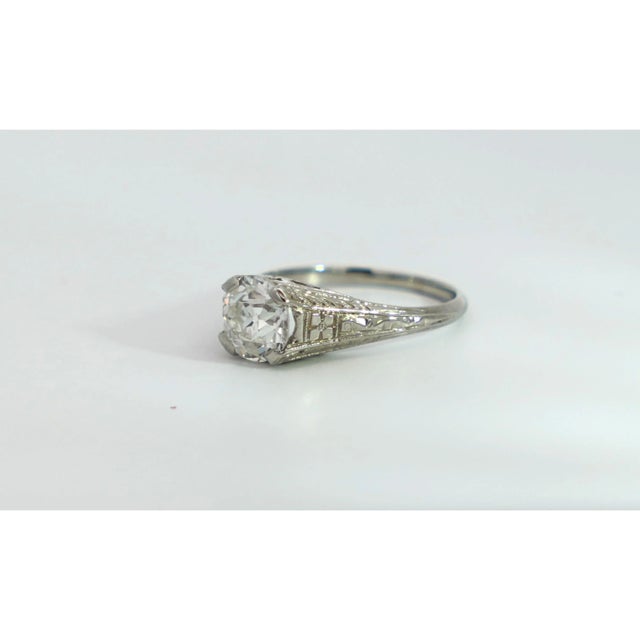 Art Deco Old European Cut Vintage Engagement Ring 1.69ct G/Vvs1 Gia For Sale - Image 4 of 10