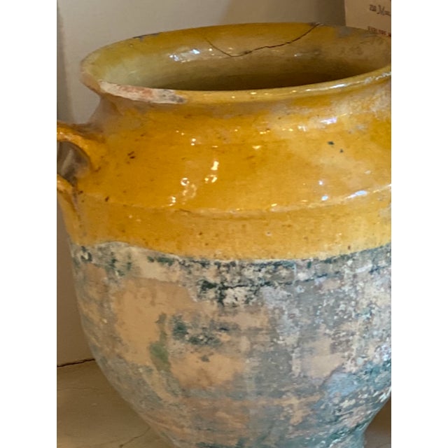 Late 19th Century Late 19th French Confit Pot With Mustard Glaze For Sale - Image 5 of 6