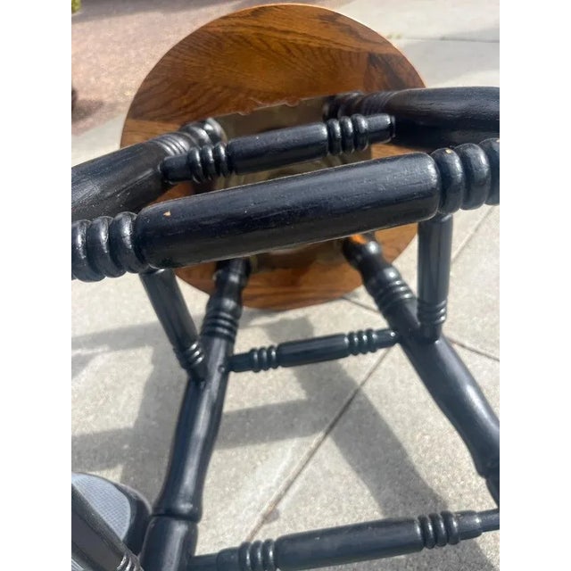 20Thc Plank Seat Original Painted Stool For Sale - Image 4 of 6