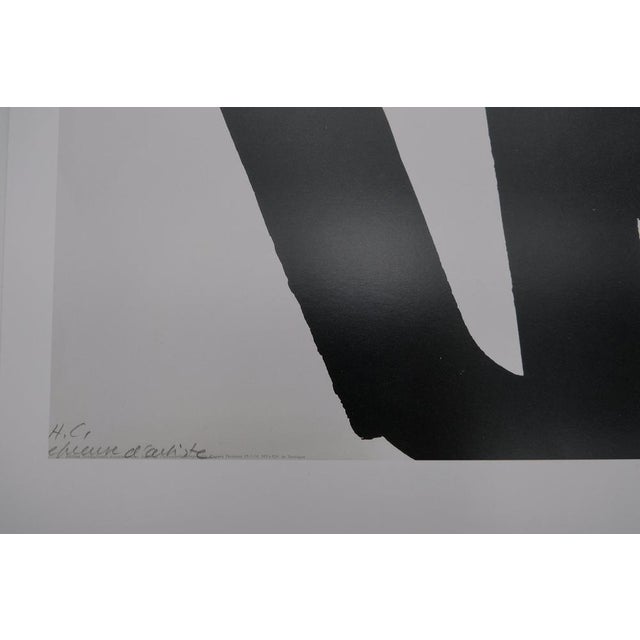 Sérigraphie N°1 Poster after Pierre Soulages For Sale - Image 6 of 8