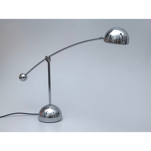 Chrome-Plated Table Lamp with Counterweight from Hustadt Leuchten, Germany, 1970s For Sale - Image 12 of 12