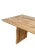 Large Teak Wood Table, Natural Finish, Hand-Crafted Modern Organic, Angled Edges For Sale - Image 11 of 12