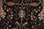 Heriz Rug 5’10” X 8’9” Black Wool Vintage Traditional Hand-Knotted Carpet For Sale In Philadelphia - Image 6 of 15