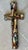 Late 20th Century Late 20th-Century Mosaic-Style Faux "Jeweled" Stone, Glass & Wood Cross Wall Hanging For Sale - Image 5 of 16