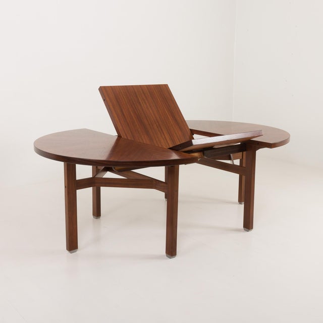 Round Rosewood Model Olbia Extension Dining Table by Ico and Louisa Parisi for Mim, Italy, 1958 For Sale - Image 5 of 10