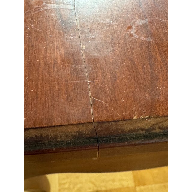 Ethan Allen French Provincial 2-Drawer Side Table, Cherry Finish, Cabriole Legs, Made in Usa For Sale - Image 13 of 18