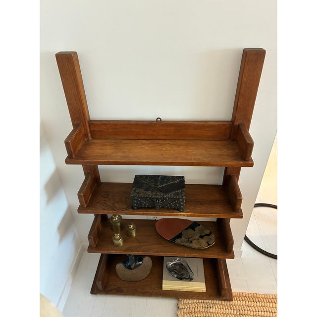 Vintage Wooden Bookshelf, Francem 1940s For Sale - Image 11 of 18