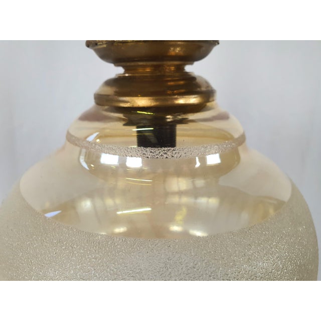 Pendant in Brass and Glass, 1970s For Sale - Image 4 of 18