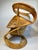 Wood Curved Bamboo Rattan Pretzel Swirl Armchair, 1980s, Set of 2 For Sale - Image 7 of 8