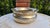 Silver-plated brass bowl, flowerpot, 1940s-1950s, dimensions: diameter 25 cm, height 11 cm.