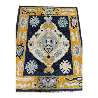Turkish Oushak Rug 2'3" x 2'10" For Sale