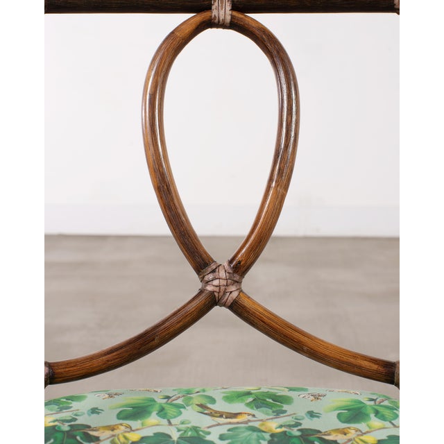Set of Six McGuire Rattan Leona Loop Back Dining Chairs For Sale - Image 12 of 18