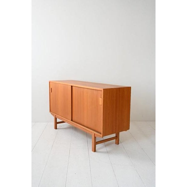 Danish 1970s sideboard completely restored. The sideboard is in excellent condition, all original. The cabinet is high...