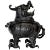 Black Bronze Incense Burner in Beast Form For Sale