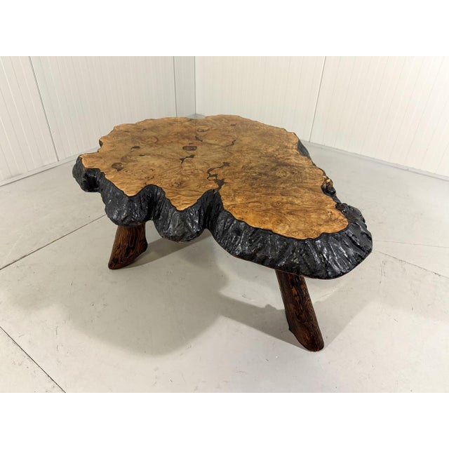 1970s Large Tree Trunk Coffee Table by Frank Armich, Canada, 1970s For Sale - Image 5 of 15