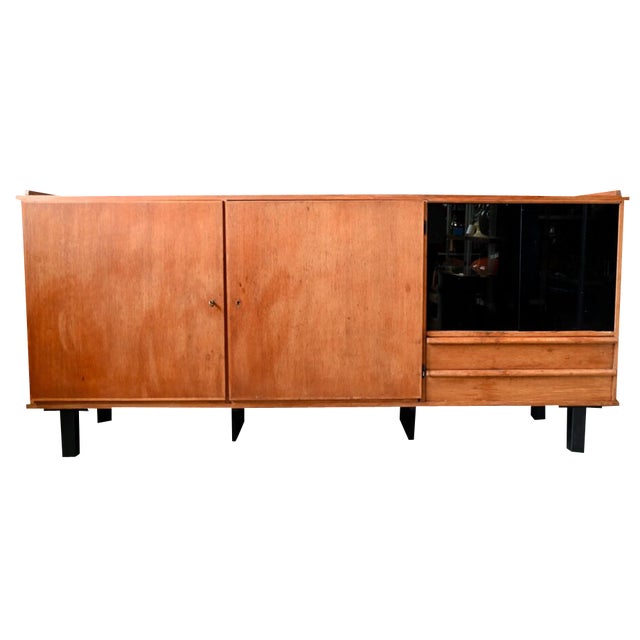 Large Mid-Century Oak Sideboard, France, 1950s For Sale