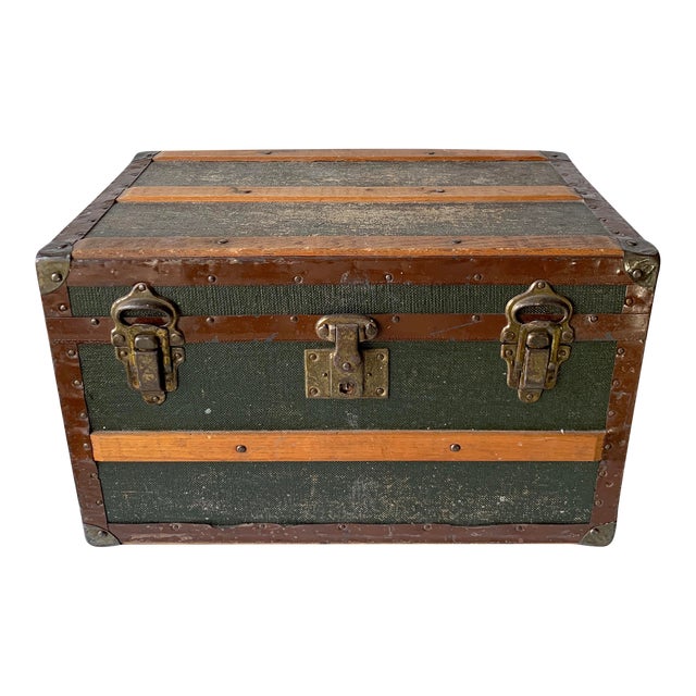 1900s Small Steamer Trunk Made by the Eagle Lock Co Chairish