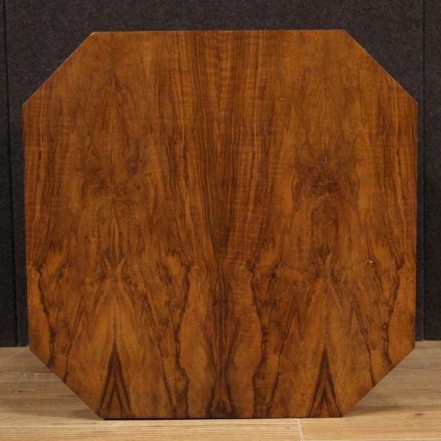 Italian Coffee Table in Walnut Wood, 1960s For Sale - Image 4 of 12