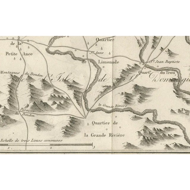 Antique Map of the Environs of Cap-Français, Saint-Domingue, c.1760 For Sale - Image 5 of 10