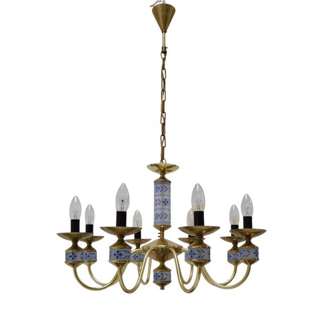 Mid-Century Chandelier by Kamenicky Senov, Czechoslovakia, 1970s For Sale