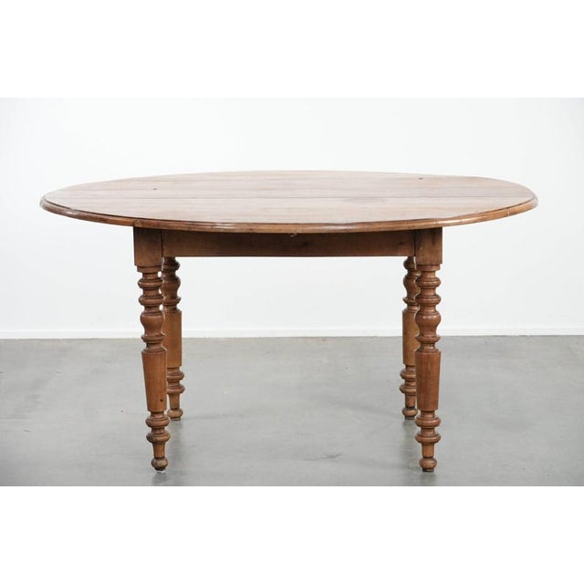 English Hanging Dining Table in Walnut For Sale - Image 6 of 18