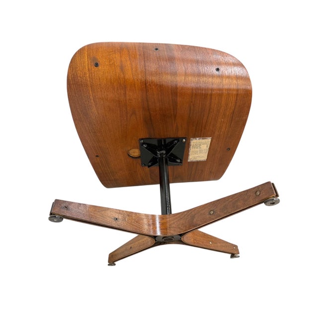 Mid-Century Modern PLYCraft Mr. Chair & Ottoman - Refinished! For Sale - Image 10 of 11