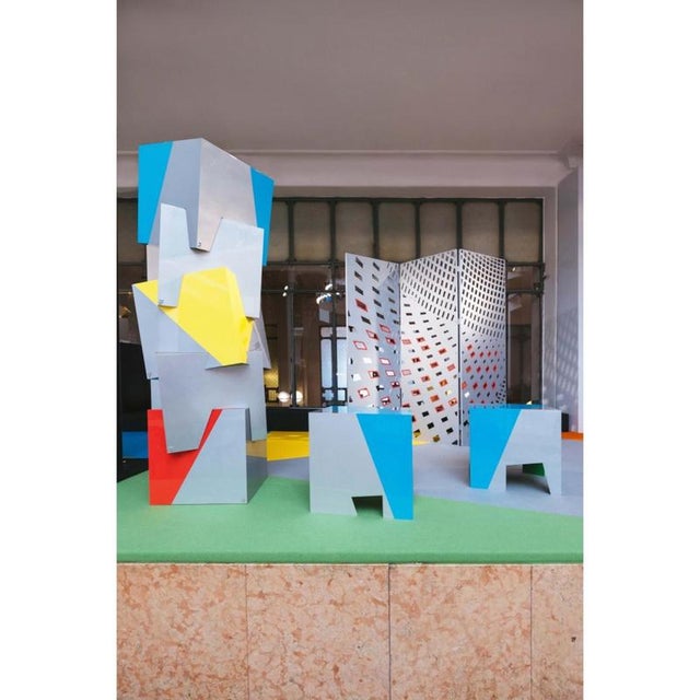 The Sign Otto Room Divider in Powder-Coated Aluminum by Altreforme For Sale - Image 4 of 7