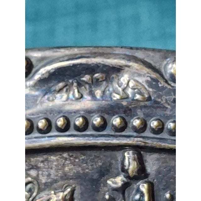 Rare Antique Bezalel Jerusalem 1920s Seder Plate - Raban Exodus Design Judaica For Sale - Image 13 of 18