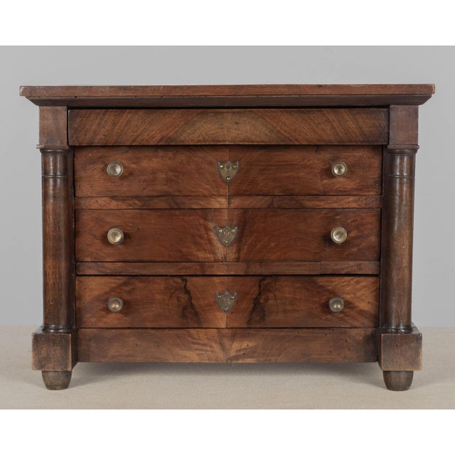 19th Century French Empire Miniature Commode, Walnut, Circa 1800-1820 For Sale - Image 4 of 9