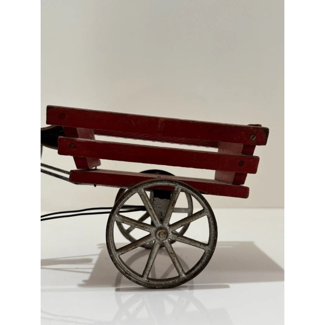 1910s Antique Folk Art 1911 Gibbs Toy Co "Pacing Joe" Pull Toy Horse For Sale - Image 5 of 9