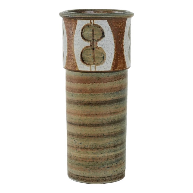 Vintage Danish Ceramic Vase by Svend Åage Jensen for Søholm, 1960s For Sale