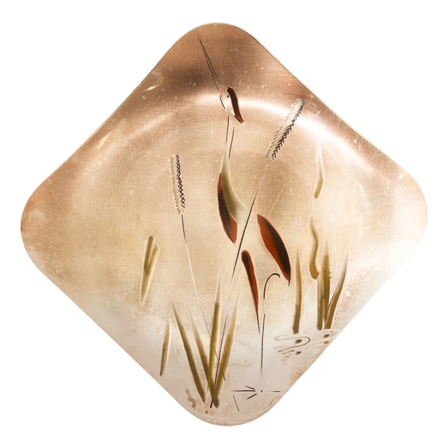 Brass Painted Wall Plate from WMF, 1950s For Sale