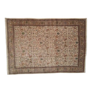 1970s Hunting Tabriz Rug 13'1 X 18'6" For Sale