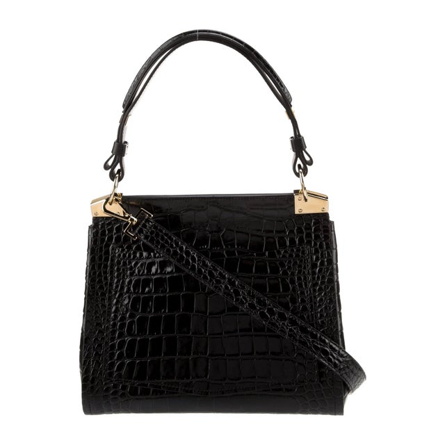 2020s 2020s Givenchy Embossed Leather Shoulder Bag Top Handle Mystic Mini Croc-Embossed, Attributed For Sale - Image 5 of 14