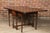 Wood English 19th Century Oak Drop Leaf Table with Turned Legs and Two Drawers For Sale - Image 7 of 12