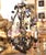 Early 20th Century Early 20th Century French Louis XV Four-Light Porcelain Flower Chandelier For Sale - Image 5 of 8