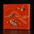 Japanese Antique Red Lacquered Snack Keepsake Box Hand Painted 2-Tier For Sale - Image 12 of 17