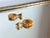 Vintage 1940s Mustard Yellow Bakelite Dangle Earrings With Scalloped Edge, A Pair For Sale - Image 13 of 13