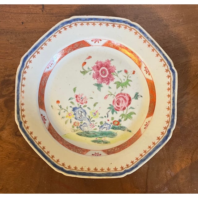 Antique 18th Century Chinese Export Porcelain Octagonal Plates ...