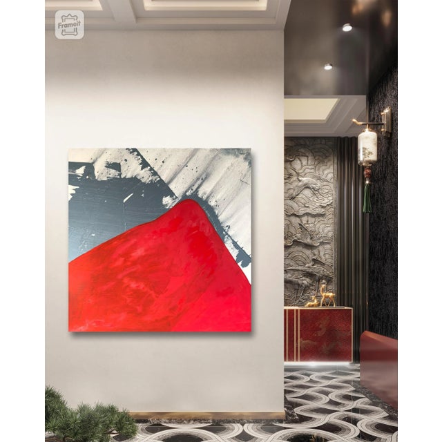 Matthew Izzo Painting on Canvas Titled Red Mountain For Sale In New York - Image 6 of 7
